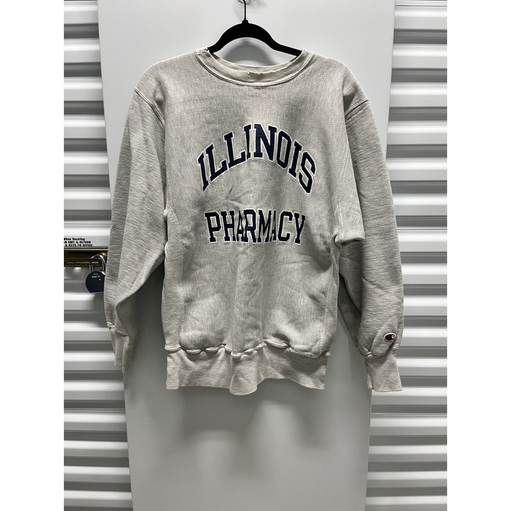 Rare Vintage 90s Champion Reverse Weave Illinois Pharmacy crewneck size Men's XL